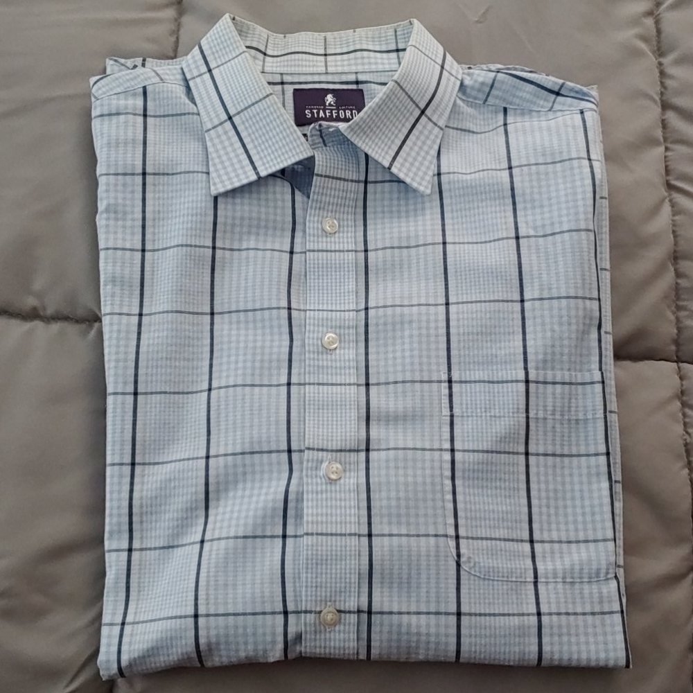 Stafford Button down plaid shirt